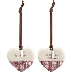 Love One to Keep, One to Share Ornament (Set of 2) 5 cm