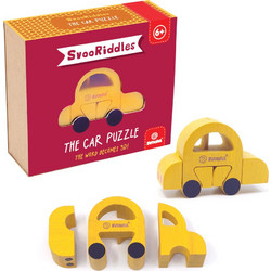 Svoora SvooRiddles ξύλινο τρισδιάστατο παζλ CAR