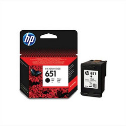 HP 651 Black Μελάνι Εκτυπωτή Inkjet C2P10AE