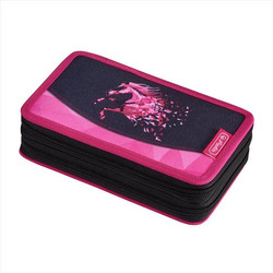 Herlitz Magic Horse Κασετίνα Γεμάτη με 2 Θήκες Μωβ 50020881