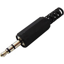 ΚΑΡΦΙ STEREO 3.5mm ΠΛΑΣΤΙΚΟ ΜΑΥΡΟ JT3002B JKG (ΣΕΤ ΜΕ 10)