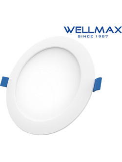 ΦΩΤΙΣΤΙΚΟ LED DOWNLIGHT ΧΩΝΕΥΤΟ ΣΤΡΟΓΓΥΛΟ Φ225 18W 1820LM 6500K WELLMAX (ΣΕΤ ΜΕ 2)