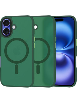 Techsuit Θήκη HaloFrost MagSafe iPhone 16 Midnight Green