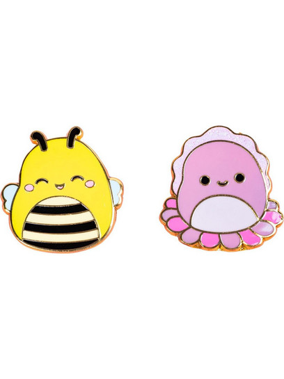 Fizz Squishmallows - Sunny & Auggie Pin Badges x 2 CDU (350162)