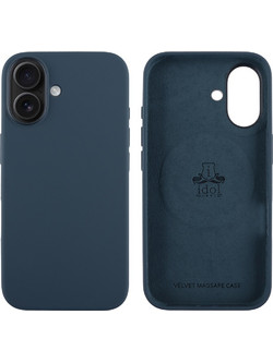 IDOL 1991 ΘΗΚΗ IPHONE 16 6.1" VELVET MAGSAFE TPU CAMERA GUARD DENIM BLUE