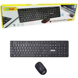 Andowl Q-5003 Black Ασύρματο Σετ Πληκτρολόγιο & Ποντίκι