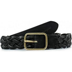 Wrangler Original Braid Ανδρική Ζώνη Υφασμάτινη Πλεκτή Μαύρη