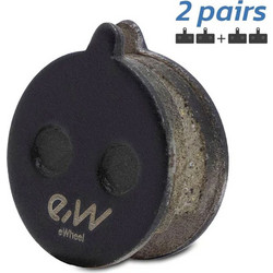 eWHEEL CT005 PREMIUM RESIN ΤΑΚΑΚΙΑ ΔΙΣΚΟΦΡΕΝΟΥ 2 ΖΕΥΓΟΙ ΓΙΑ E-SCOOTER/E-BIKE 82006