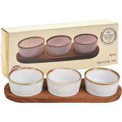 Σετ σερβιρίσματος Excellent Houseware με 3 μπολ και δίσκο