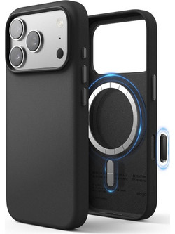 Θήκη iPhone 17 Pro Elago Magnetic Leather από Vegan Δέρμα με MagSafe - Black (ES17MSLE63PRO-BK)