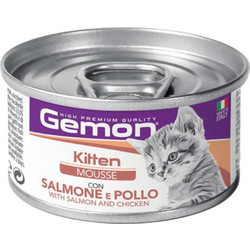 Monge Gemon Kitten Mousse with Salmon & Chicken 85gr