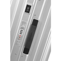 Samsonite Lite-Box Alu Βαλίτσα Μεγάλη 76x51x28cm με 4 Ρόδες Ασημί