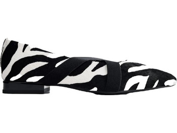 GIOSEPPO MILACA ANIMAL PRINT LEATHER FLATS ΜΠΑΛΑΡΙΝΕΣ 76867-P-NEGRO