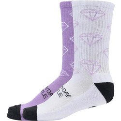 Everyday Hustle Socks 2-Pack black+lilac+white