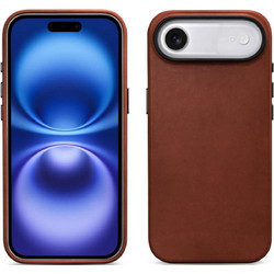 iCarer Leather with Camera Button MagSafe Back Cover Retro Brown (iPhone Air)