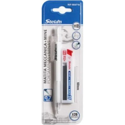 Μηχανικό Μολύβι HB 0.7mm + 20 Μύτες Λευκό Stelan 864716