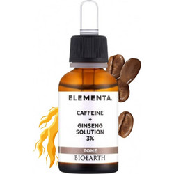 Bioearth Tone Caffeine Ginseng 3% Ενυδατικό Serum Προσώπου με Υαλουρονικό 15ml