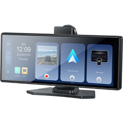 Yesido - Wireless Car Stereo - Dual Hd Camera, Plug&Play, CarPlay, Android Auto, Airplay - Black - (KM19)