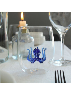 Winkee - Drinking Glasses - Handmade Octopus