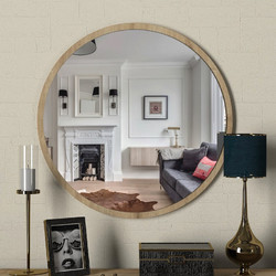 Καθρέπτης τοίχου Glob Μegapap χρώμα sapphire oak 59x2x59εκ