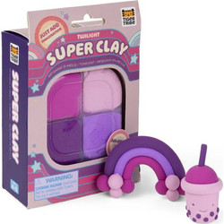 Tiger Tribe Σετ Κατασκευής με Πηλό Super Clay Twilight Purples