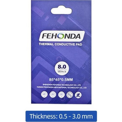 Fehonda θερμοαγώγιμο μαξιλαράκι 85mm*45mm 8W/mK 1.0mm