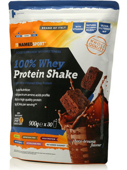 NamedSport 100% Whey Protein Shake Choco Brownie Πρωτεΐνη Ορού Γάλακτος Γράμμωσης Χωρίς Γλουτένη 900gr