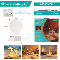 Φωτιζόμενη Ακρυλική Πινακίδα LED Γραφής LED Arrango AT61523 - Arrango
