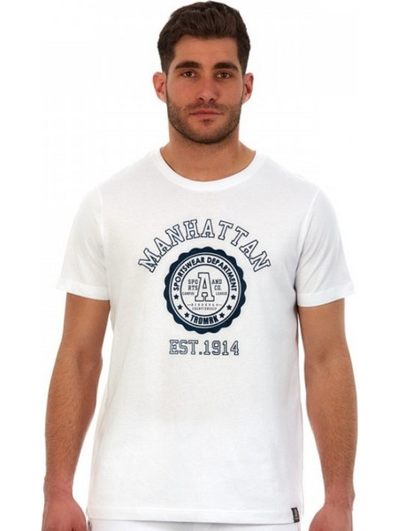 Admiral Ker Ανδρικό T-Shirt 1121480026 ΛΕΥΚΟ
