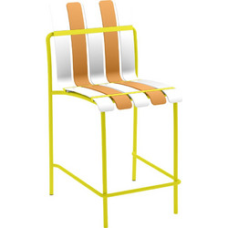 KIOSK ΣΚΑΜΠΟ BAR ΛΕΥΚΟ ΠΟΡΤΟΚΑΛΙ 54x40.5x110cm 4τμχ