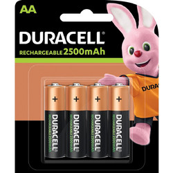 Duracell Rechargeable AA 2500mAh 4τμχ