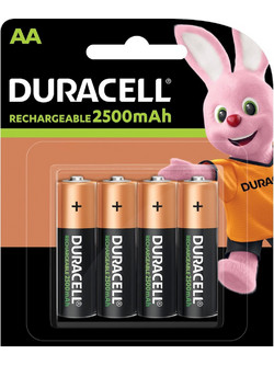 Duracell Rechargeable AA 2500mAh 4τμχ