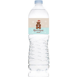 Ετικέτα Νερού Βάπτισης για μπουκάλι 0,5L Αυτοκόλλητη 20 x 4 εκατοστά με Αρκουδάκι