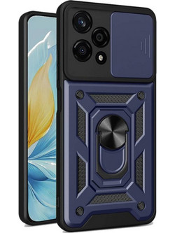 Θήκη Honor 200 Lite Techsuit CamShield Ανθεκτική με Κάλυμμα για την Κάμερα & Μεταλλικό Ring Holder - Blue (5949419165816)