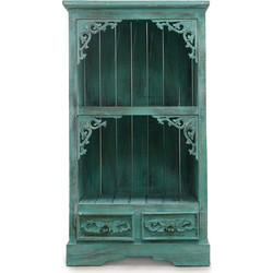 Albasia Bathroom Cabinet - Turquoise wash