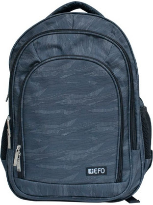 EFO 4zip Camo Σχολική Τσάντα Πλάτης Γυμνασίου - Λυκείου Μπλε 303407