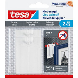 Αυτοκόλλητο καρφί Tesa για ευαίσθητες επιφάνειες 2 kg (2 τεμάχια)