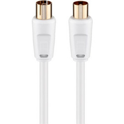 Goobay Καλώδιο Κεραίας Coax Male to Coax Female 7.5m White 67286