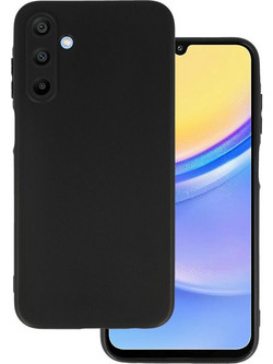 Powertech Silicone Case Back Cover Black Matt (Samsung Galaxy A15 4G/5G)
