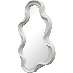 Καθρέπτης Liquid pp σε λευκή απόχρωση 26x2.7x39εκ