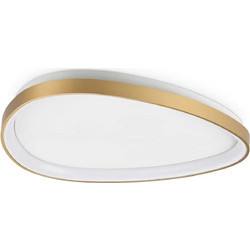 Ορειχάλκινη Πλαφονιέρα LED 4000K 30W Gemini PL D061