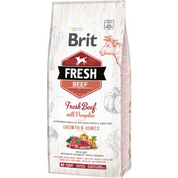 Brit Fresh Large Puppies & Junior Growth & Joints with Fresh Beef & Pumpkin 2.5kg