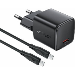 Acefast A118 Φορτιστής με Καλώδιο USB-C με Θύρα USB-C 30W Power Delivery