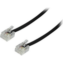 TASKER C6043Β τηλεφωνικό καλώδιο μαυρο 3m RJ11 - TASKER