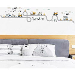 Sipo wall stickers Tractors on street