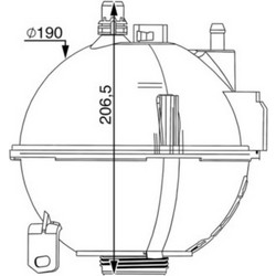Mahle Δοχείο διαστολής, Ψυκτικό Υγρό - Crt 210 000S