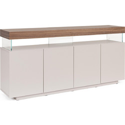 Bizzotto Castiels Μπουφές Mdf/Ξύλινος Λευκός/Καφέ 180x39,5x90