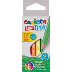 Carioca Mini Tita Ξυλομπογιές Σετ 6τμχ
