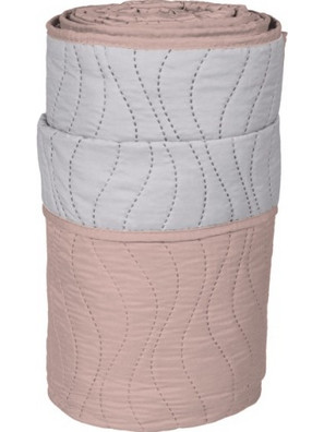 Κουβερλί ultrasonic Σχ. Waves 100% microfiber Pudra-L.grey 220x240cm