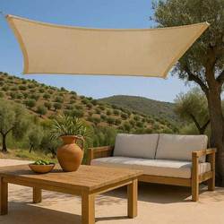 Παραλληλόγραμμο Πανί Σκίασης Premium 280gsm 3x4m-Εκρού